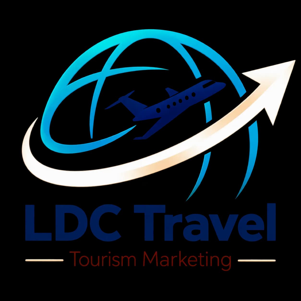 LDC Travel logo on light backgrounds