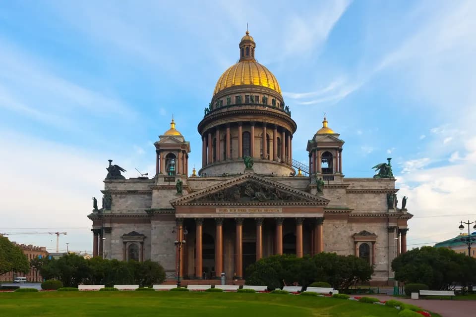 Saint Isaac's Cathedral in Saint Petersburg, Russia